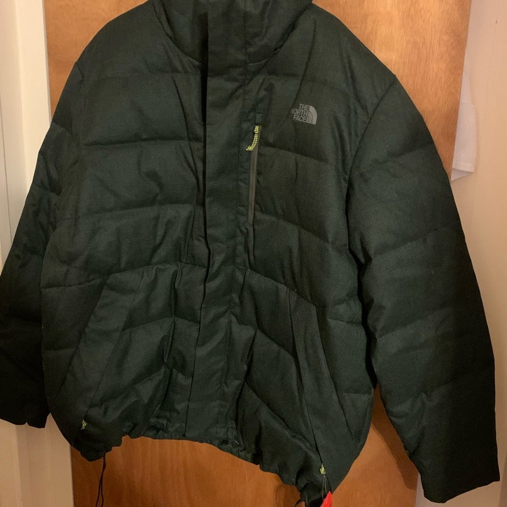 XXL NWT The North Face MENS DOWN super warm puffer JACKET - dark charcoal